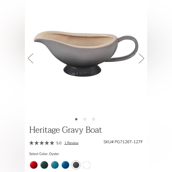Le Creuset Kitchen Nib Oyster Le Creuset Heritage Gravy Boat Poshmark